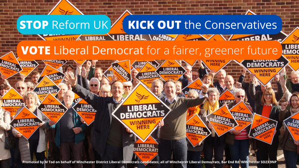 Stop Reform UK, kick out the Conservatives, Vote Liberal Democrat