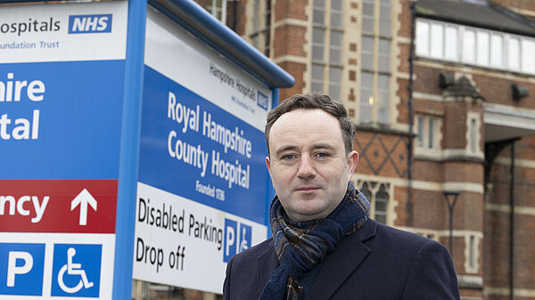 Danny Chambers outside RHCH