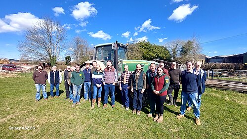 Danny with farmers
