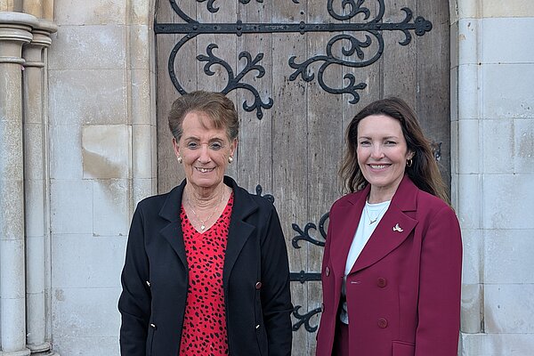 Angie and Anne at the County Hall