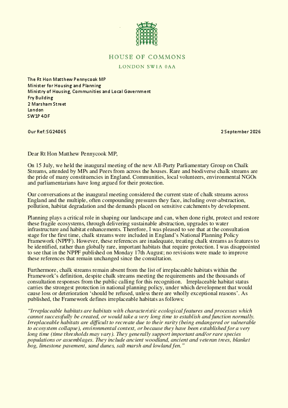 Danny's Letter to the Minister
