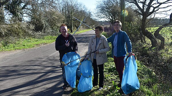 Martin and Angie looking after our area