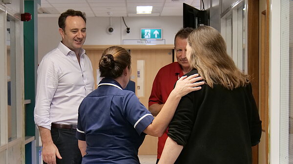 Danny with nurses
