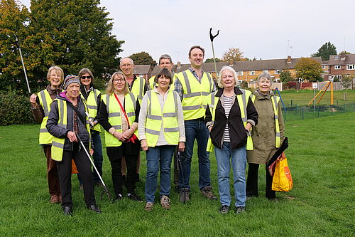 Danny with litter pickers