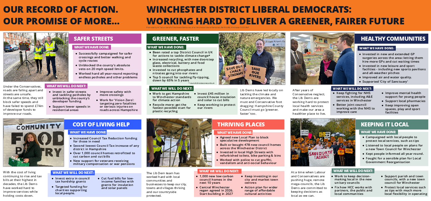 Winchester Liberal Democrats - 2026 Manifesto